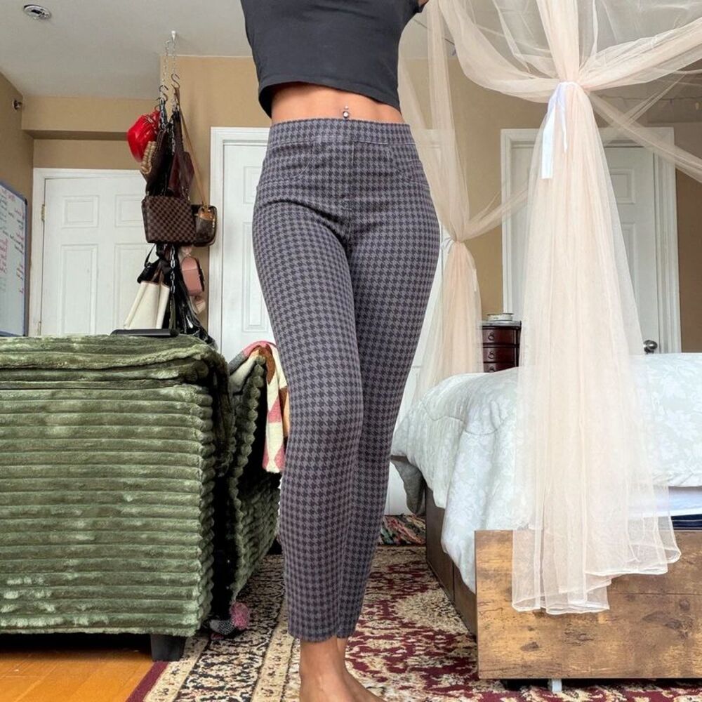 SPANX Houndstooth Ponte Leggings High Rise Stretch Pants | Size Small